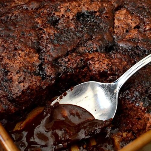 Mocha Brownie Pudding Cake
