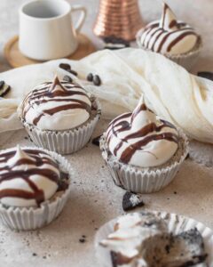 Mocha Ice Cream Cupcakes