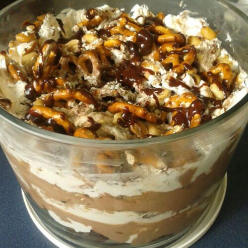 Mocha Mousse Brownie Trifle