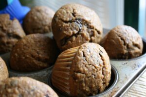 Mocha Muffins With Chocolate Chips and Pecans