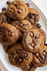 Mocha Oat/Chocolate Chip Cookies