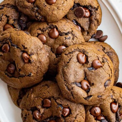 Mocha Oat/Chocolate Chip Cookies
