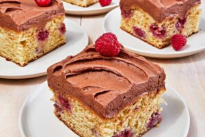 Mocha Raspberry Snack Cake