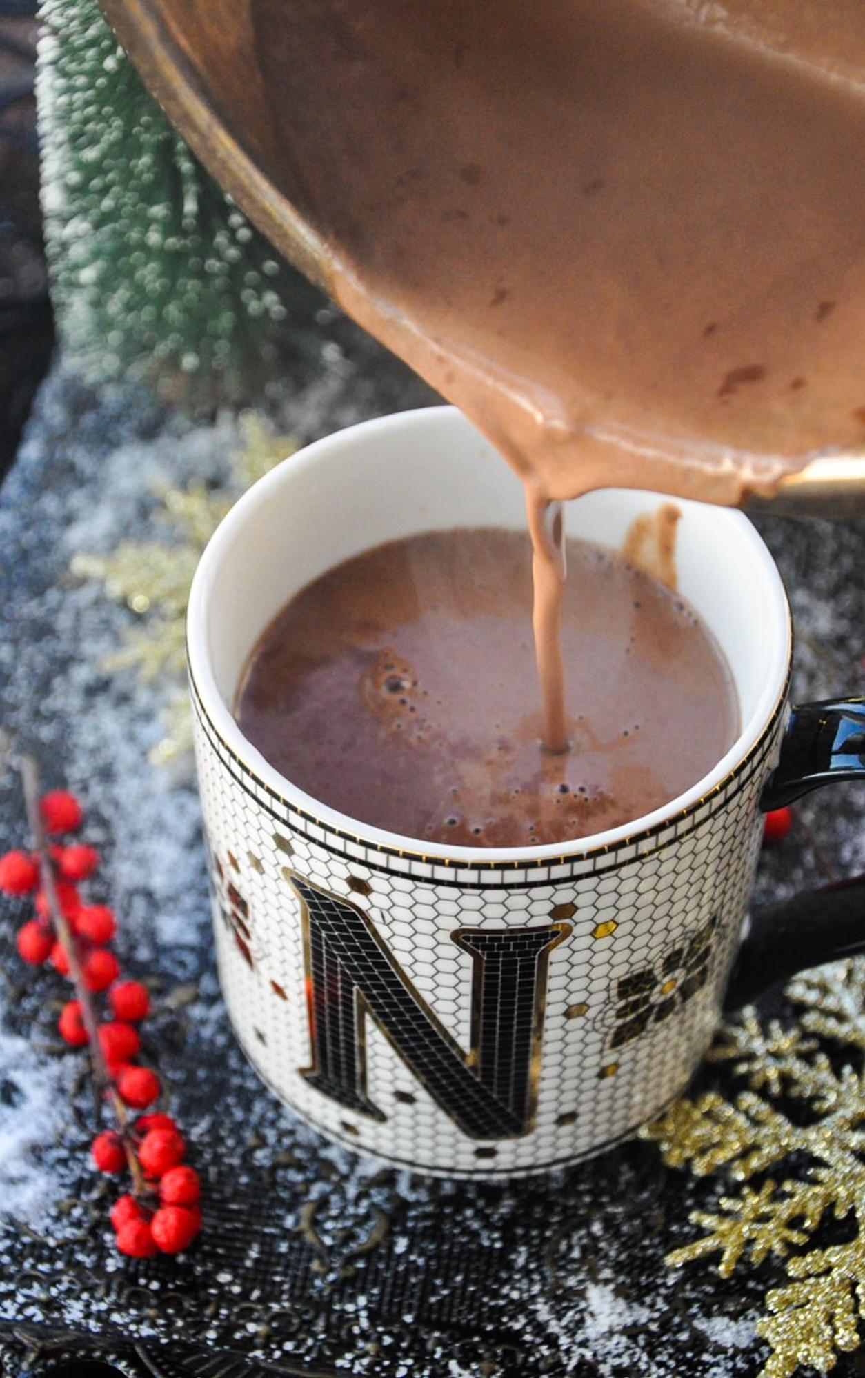 Mocha-Soy Hot Chocolate