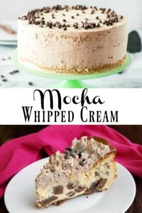 Mocha Whipped Cream (To Ice Chocolate or Vanilla Cake)