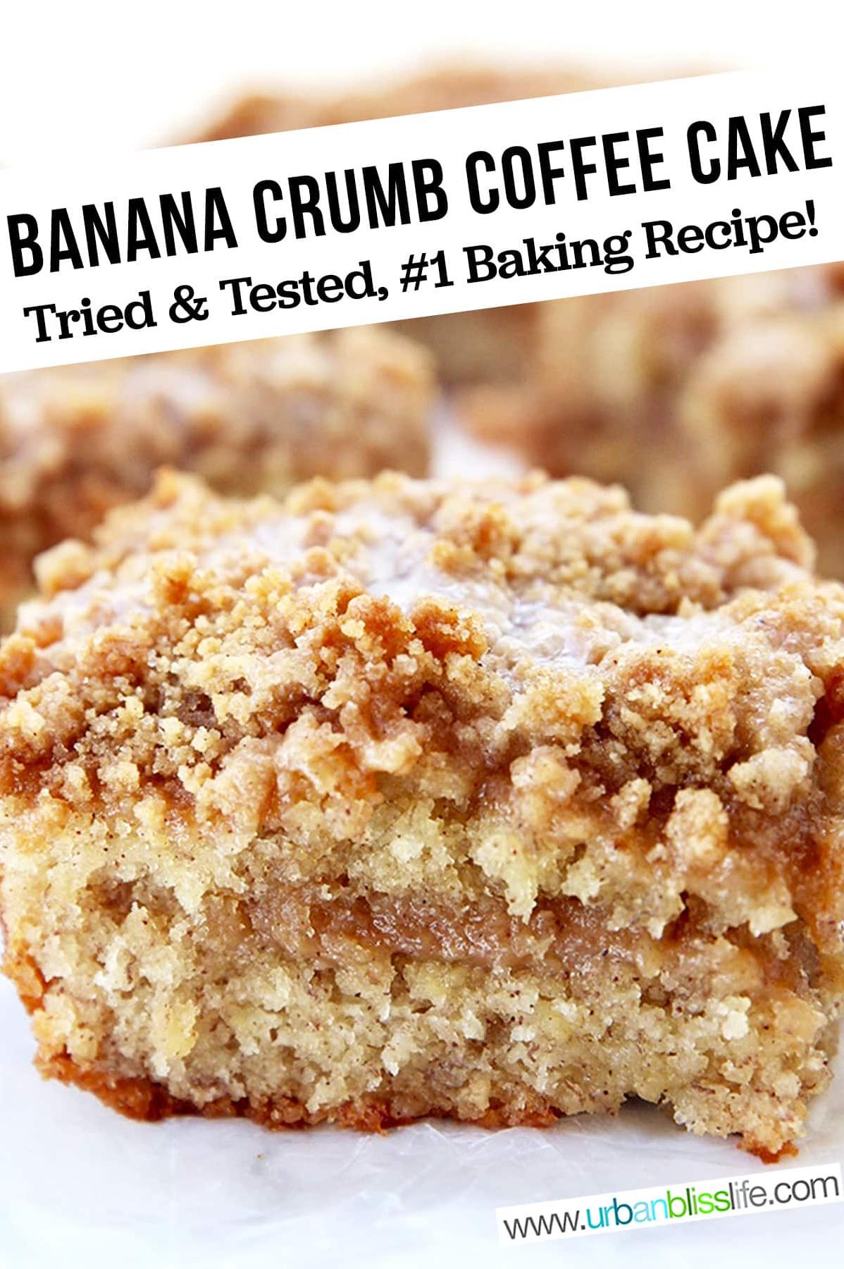  Need an excuse for a coffee break? Indulge in a slice of this delicious banana coffee cake and savor every bite!