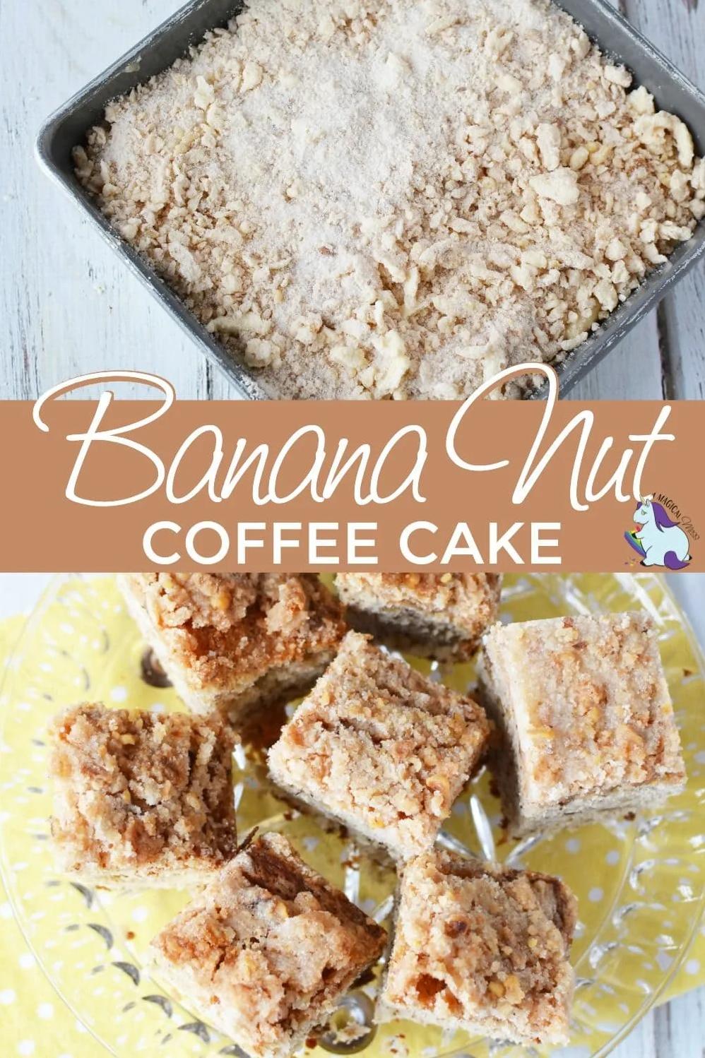  Nutty and sweet, this banana nut coffee cake is the perfect snack.