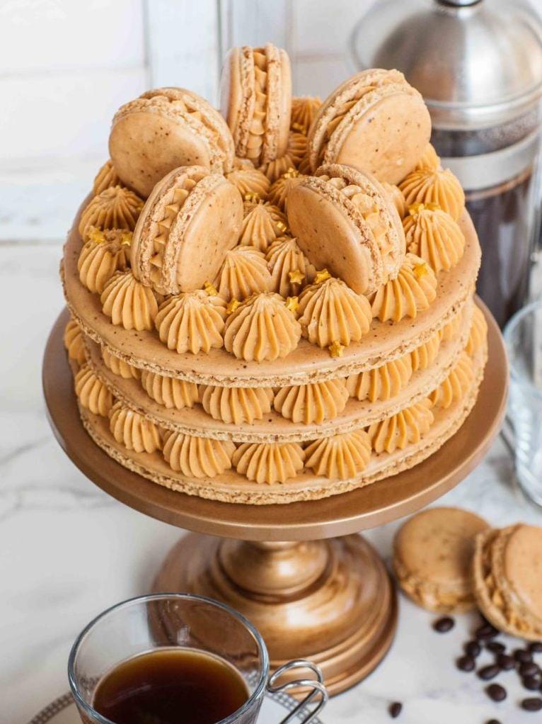  One bite of this macaroon coffee cake, and you’ll realize that it's the perfect balance of sweetness and caffeine.