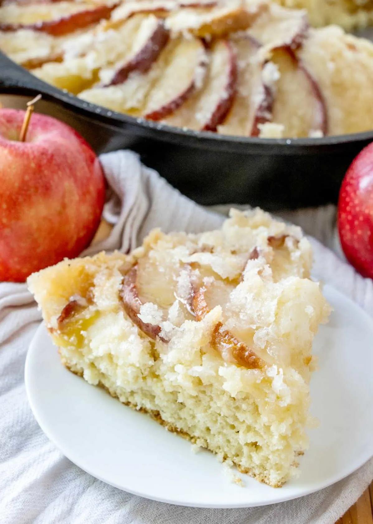  Perfectly baked layers of cinnamon-infused coffee cake nestled between caramelized apples and a crumbly streusel topping.