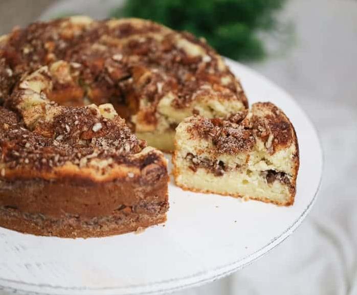  Perfectly moist and fluffy, this coffee cake is a true delight for your taste buds.