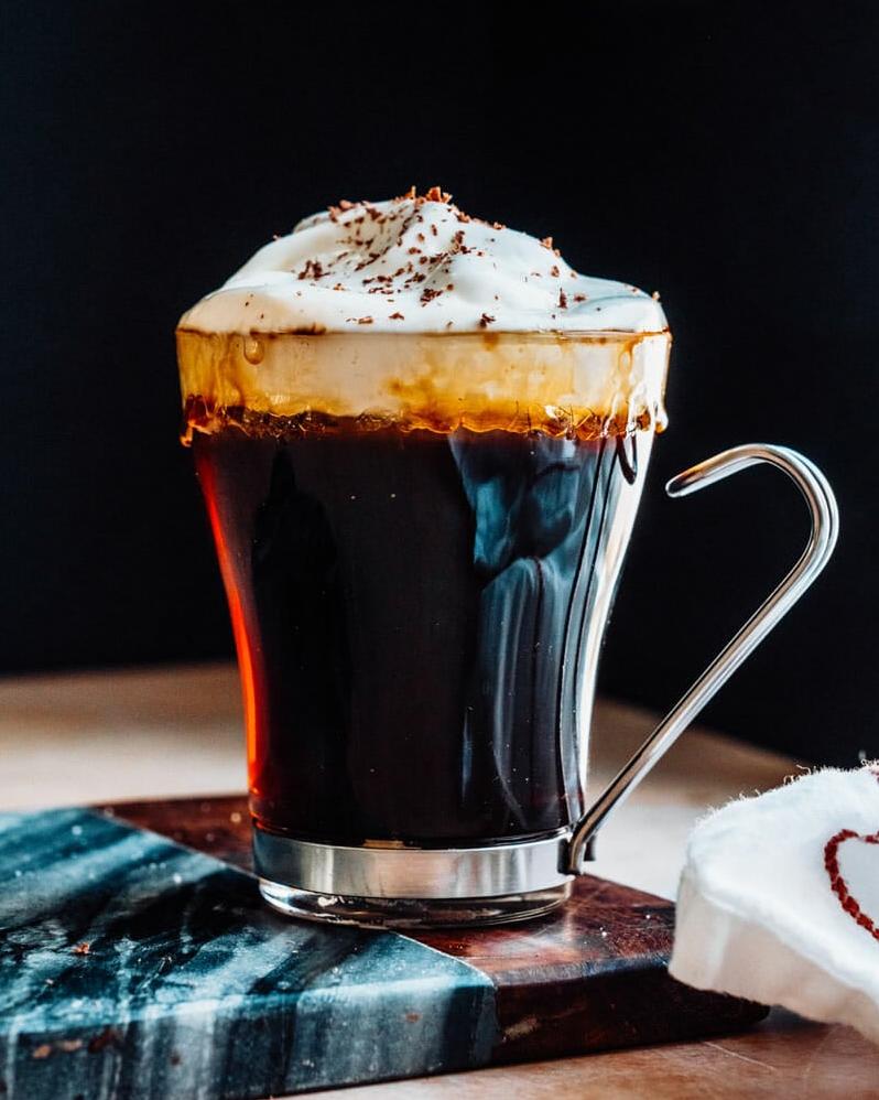  Perfectly sweetened with Kahlua coffee liqueur and brandy