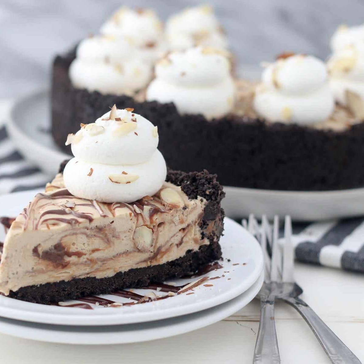  Pies don't have to be boring - try our Mocha Fudge Pie instead!