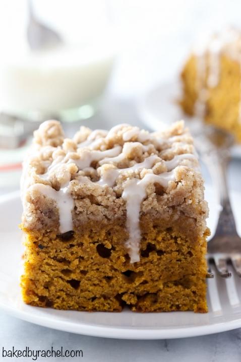 Pumpkin Cinnamon Streusel Coffee Cake