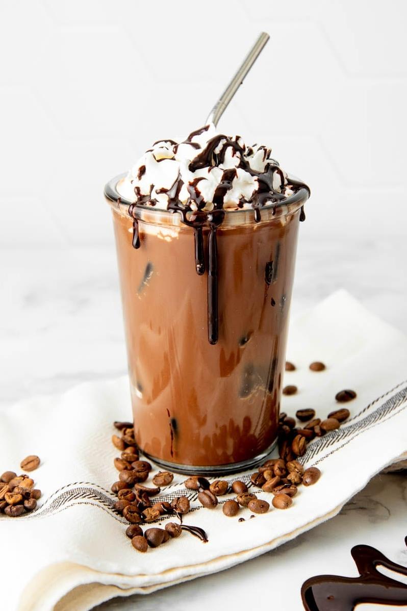  Satisfy your coffee cravings with a chilled mocha drink