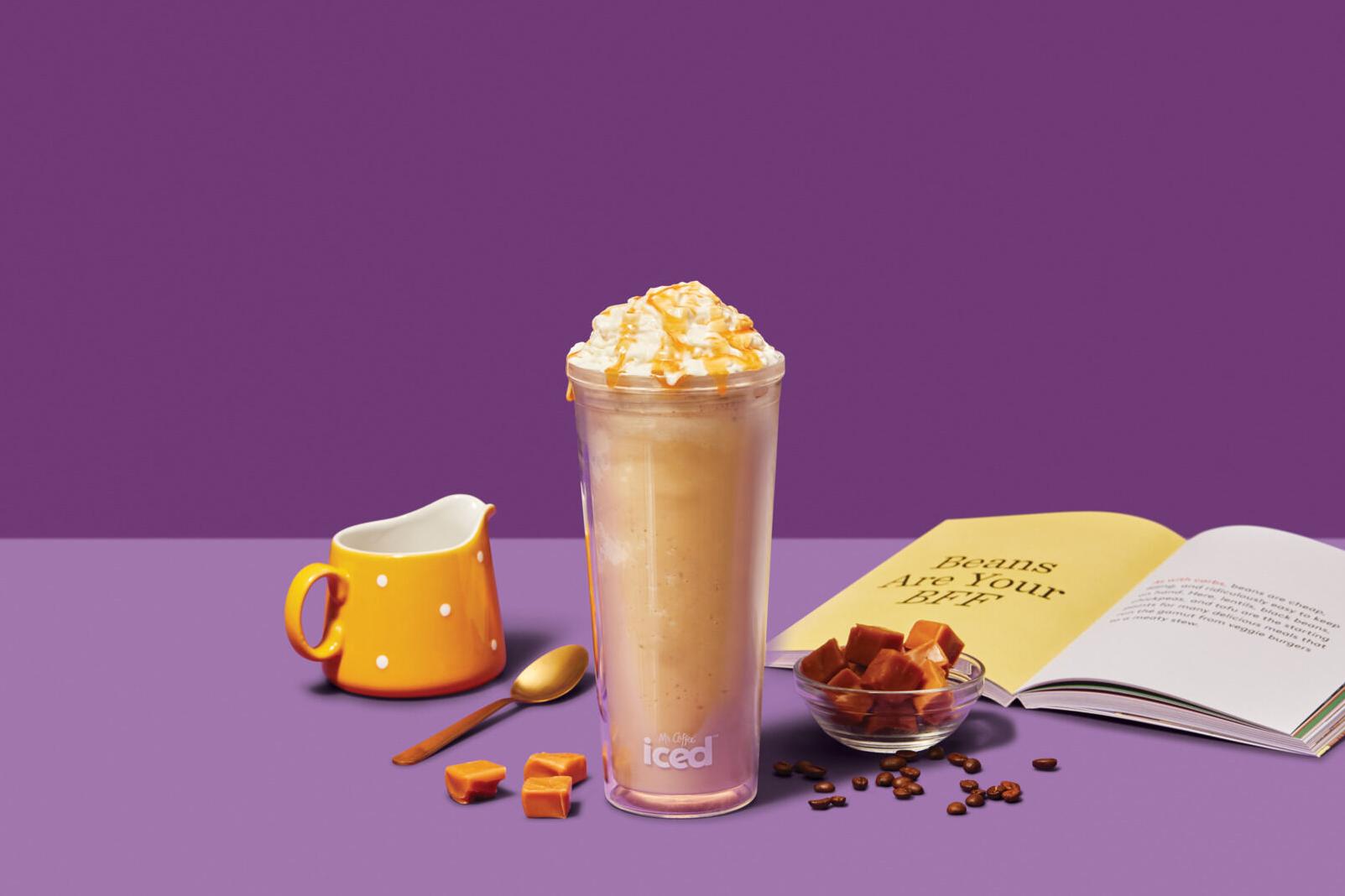  Satisfy your sweet tooth with this creamy caramel cappuccino frappe!
