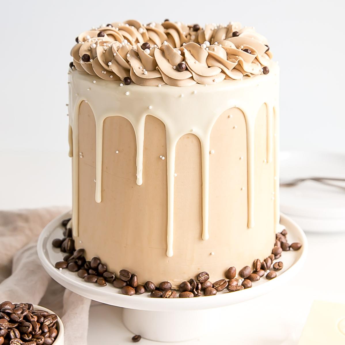  Satisfy your sweet tooth with this mocha cake.