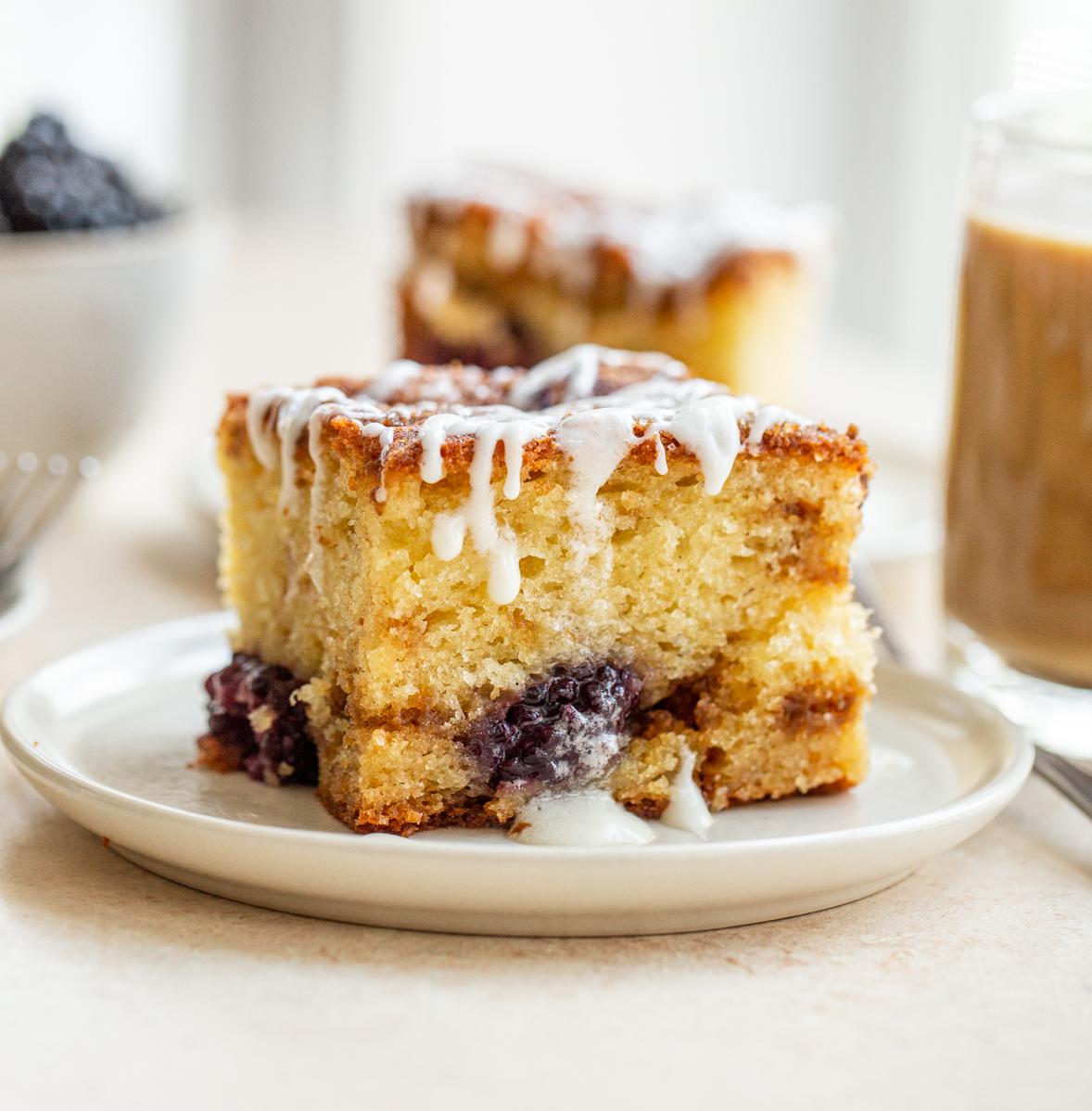  Say hello to your new favorite morning treat - blackberry coffee cake