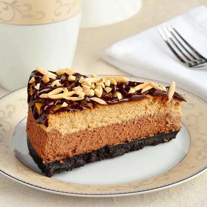  Sink your teeth into this decadent Mocha Almond Cheesecake