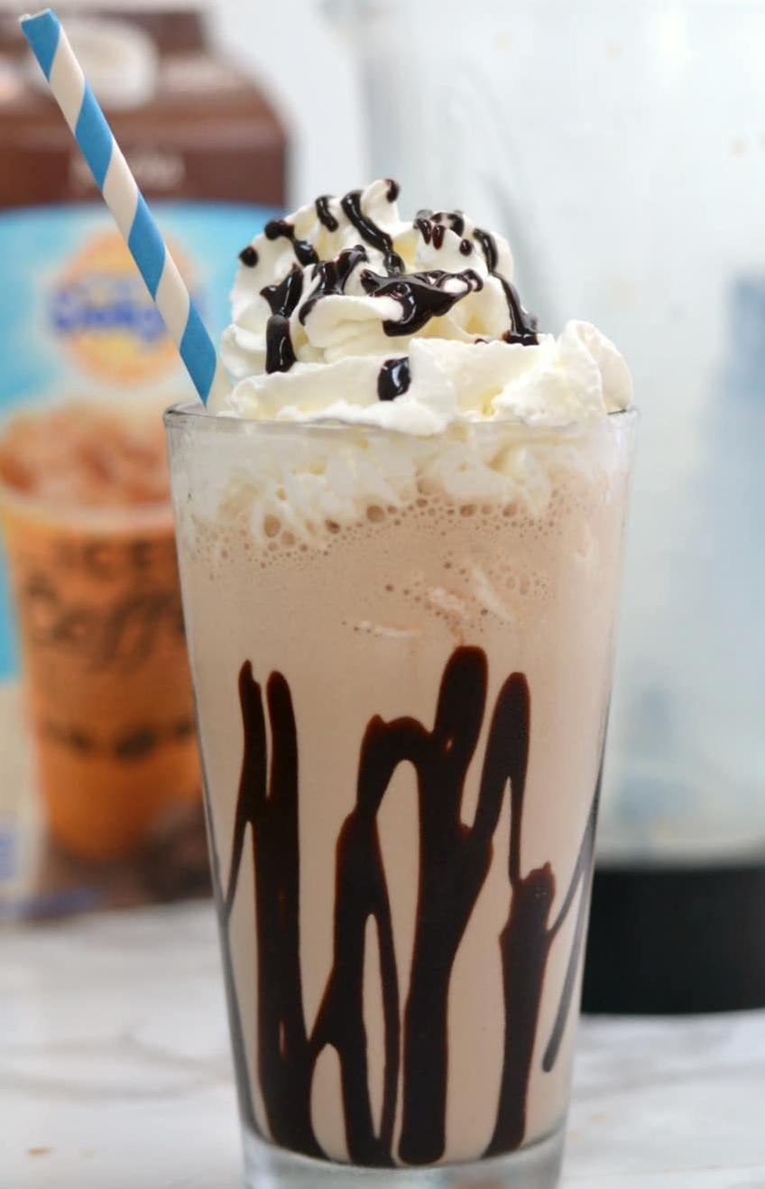  Sip away on this creamy and chocolatey frozen delight.