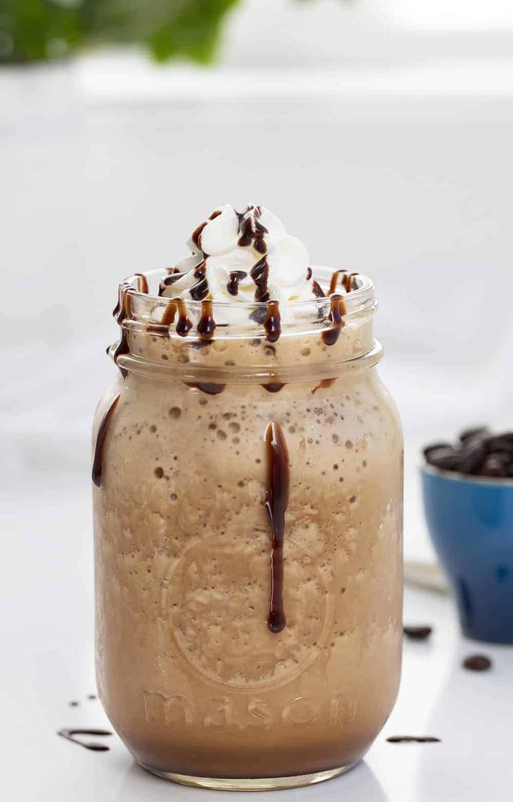  Sip away your caffeine-induced worries with this scrumptious and refreshing frappe.