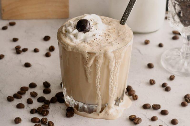  Sip on a creamy espresso milkshake, perfect for coffee lovers!
