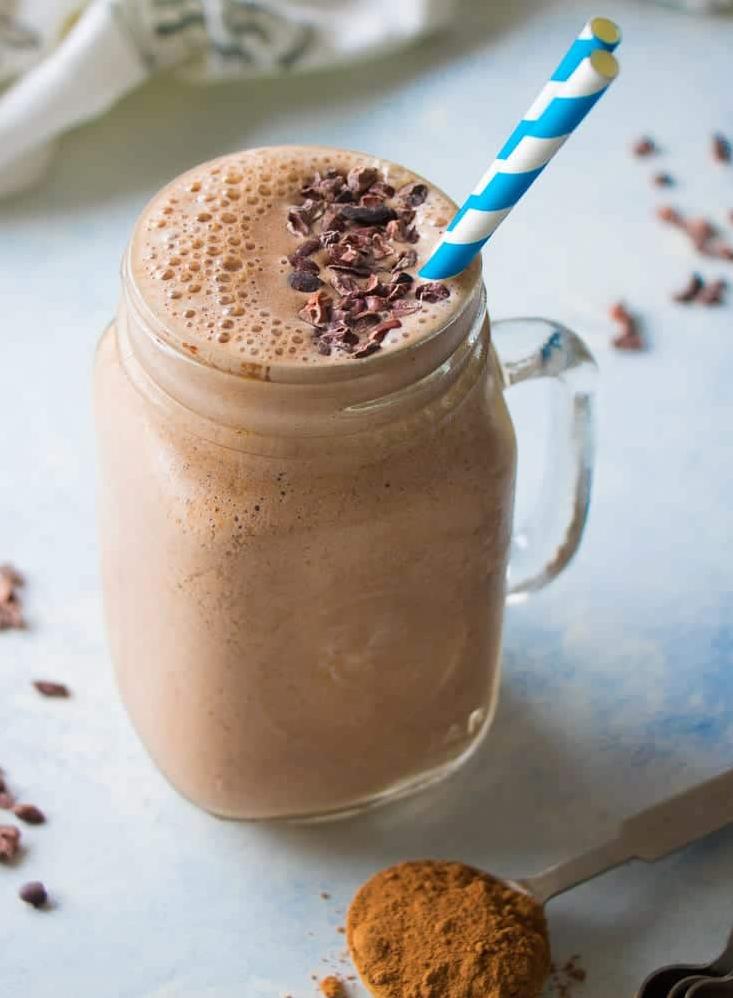  Sip on this vegan mocha smoothie for a flavorful and fulfilling start to your day