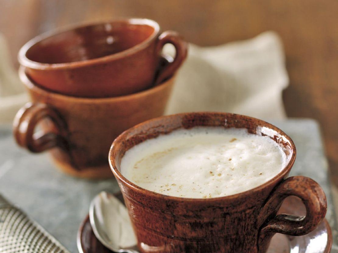  Start your day on a cozy note with this white spiced coffee.