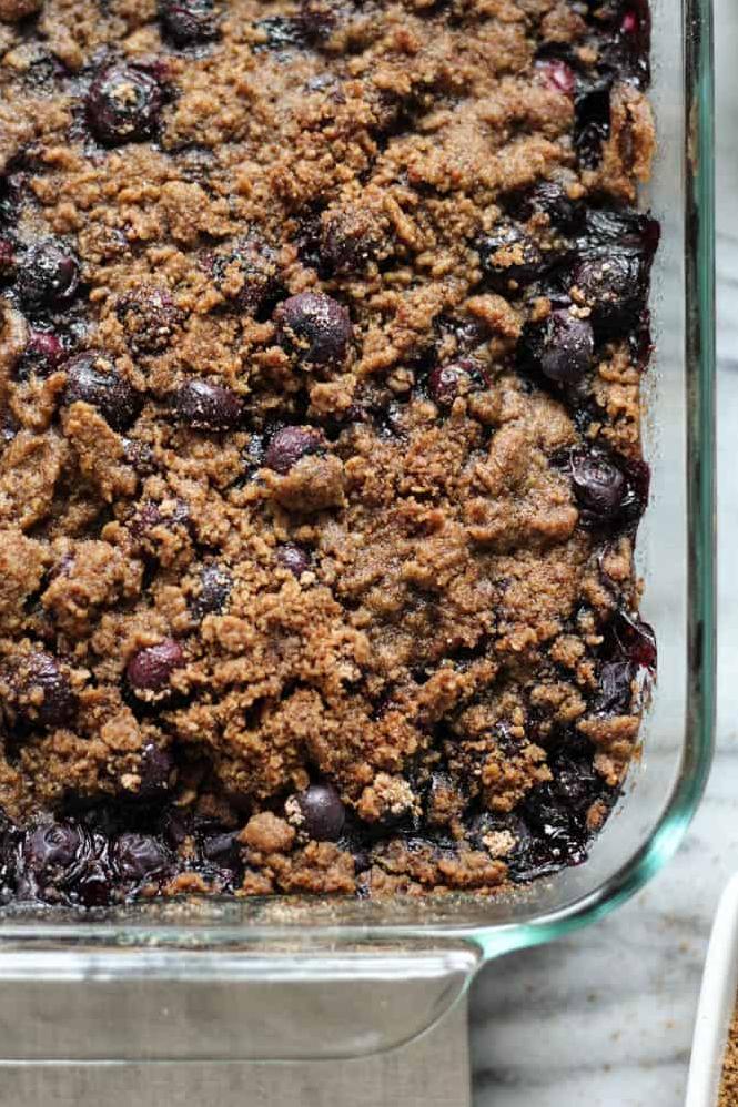  Start your morning off right with this delicious Whole Wheat Blueberry Buckle Coffee Cake!