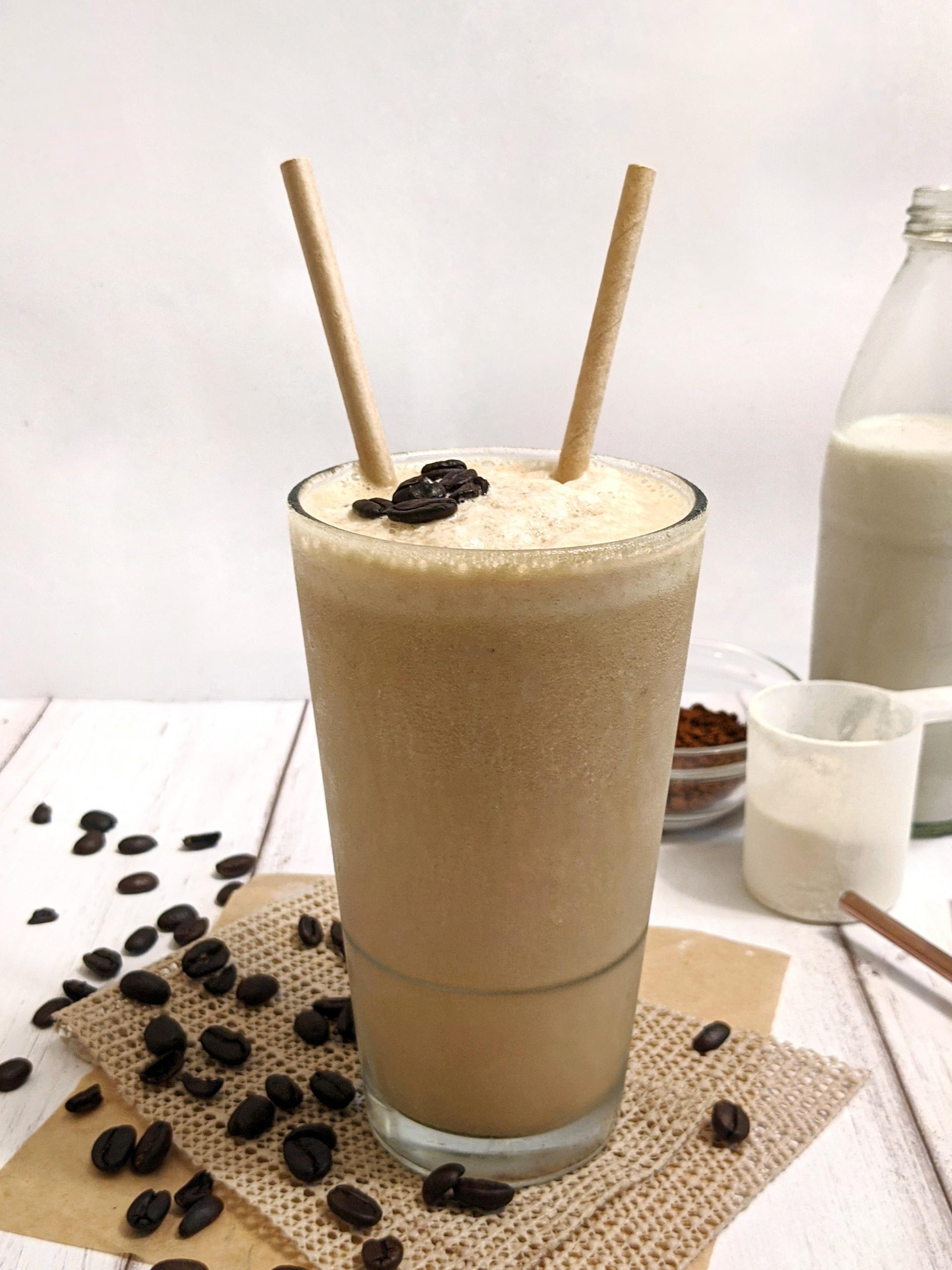  Start your morning off with a caffeine boost and a healthy dose of protein in this delicious shake.