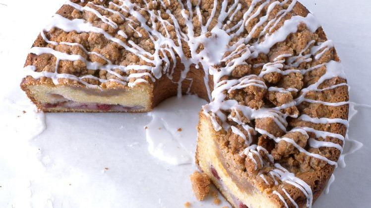  Sweeten up your morning routine with a cherry streusel coffee cake
