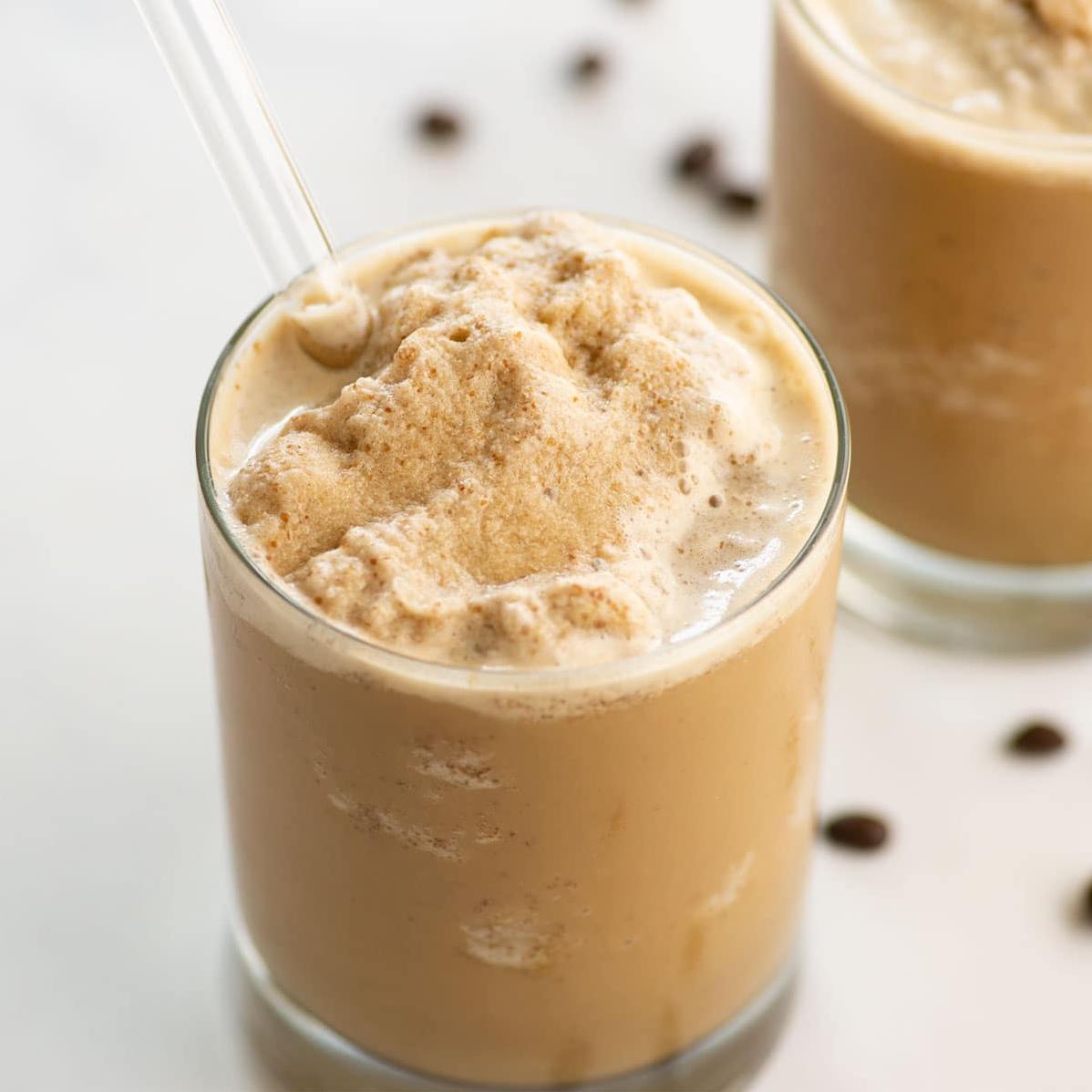  Take a break from the heat with this cool and creamy drink.