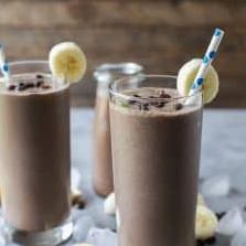  Take a break from your hectic schedule with this indulgent mocha smoothie.