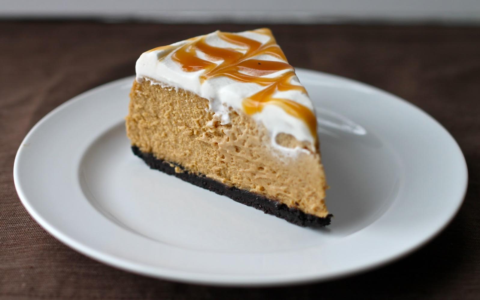  Take a slice and top it off with whipped cream and drizzle of caramel sauce.