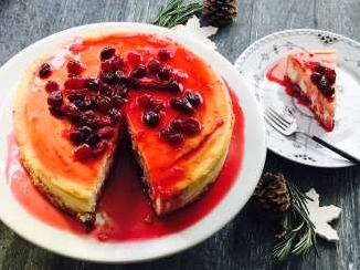  Take your baking skills to the next level with this indulgent Cranberry Mocha Cheesecake