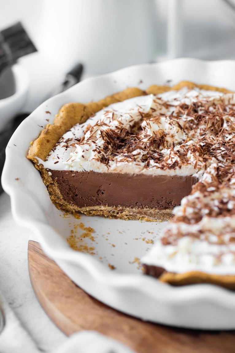  The chocolate and mocha flavors in this pie complement each other perfectly for a delectable dessert.