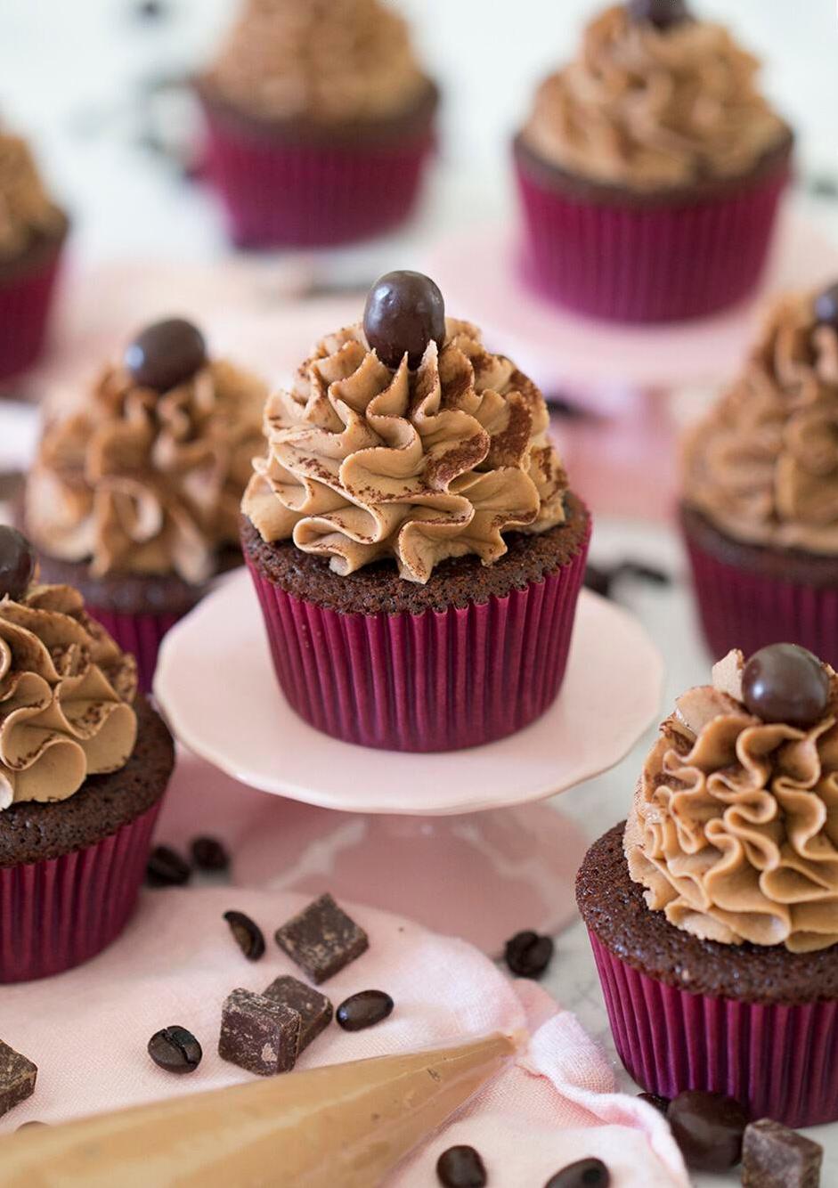  The combination of chocolate and coffee creates pure bliss in our Mocha Cupcakes.