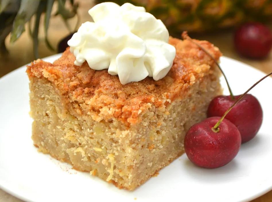  The golden streusel topping adds a crunchy texture to each bite