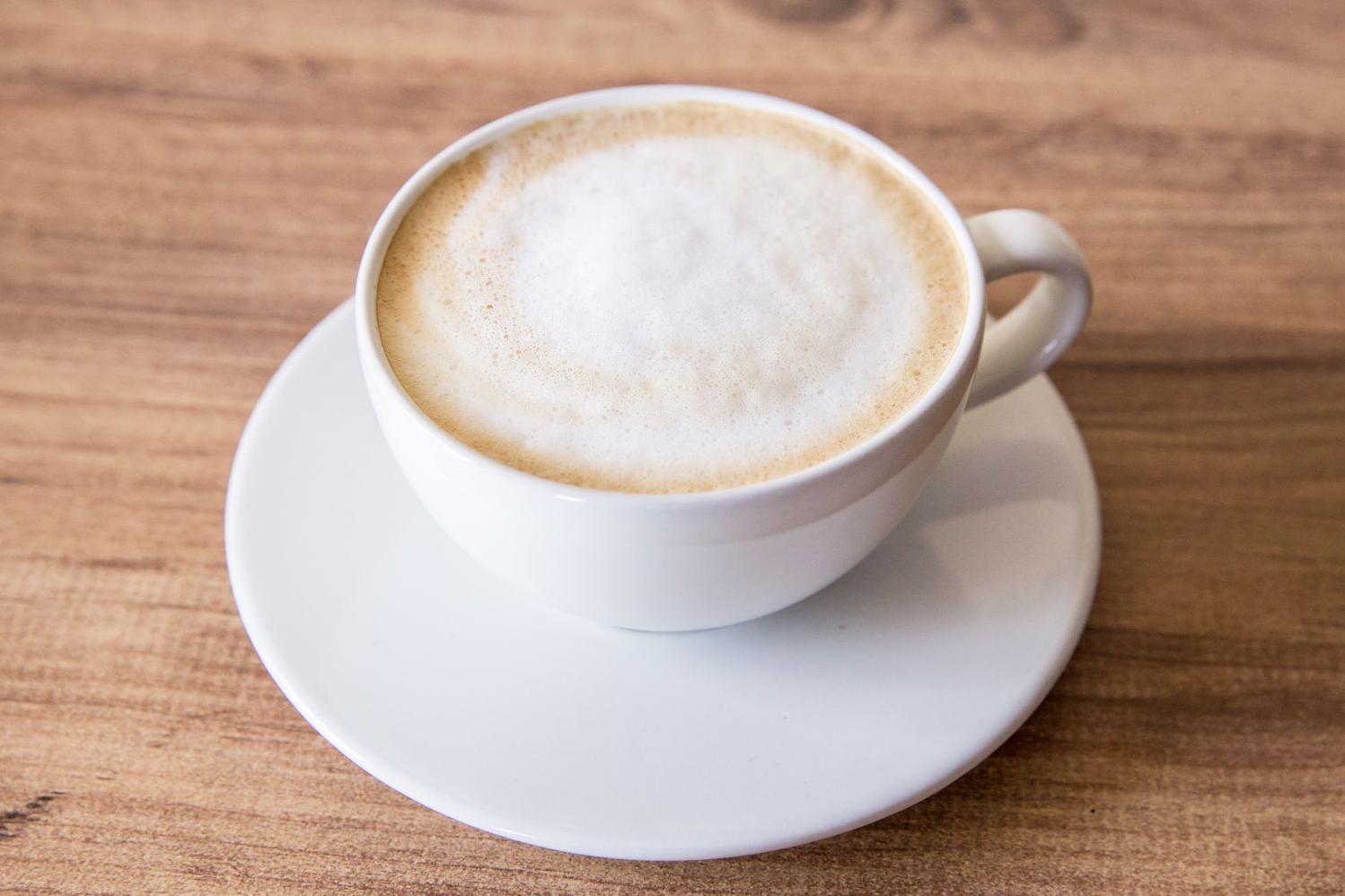  The perfect balance of espresso and frothy milk.