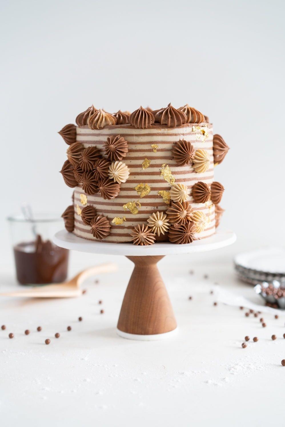  The perfect dessert for coffee lovers, this mocha brownie cake is a real treat.