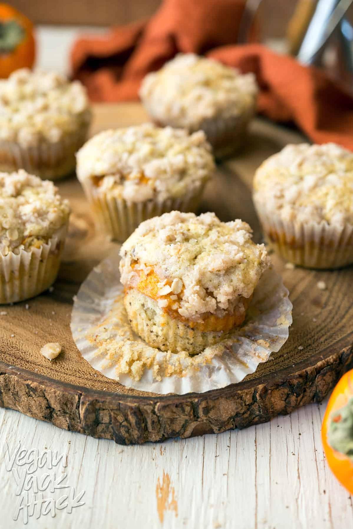  The perfect treat to enjoy with a cup of coffee, this Persimmon Coffee Cake will brighten up your morning.