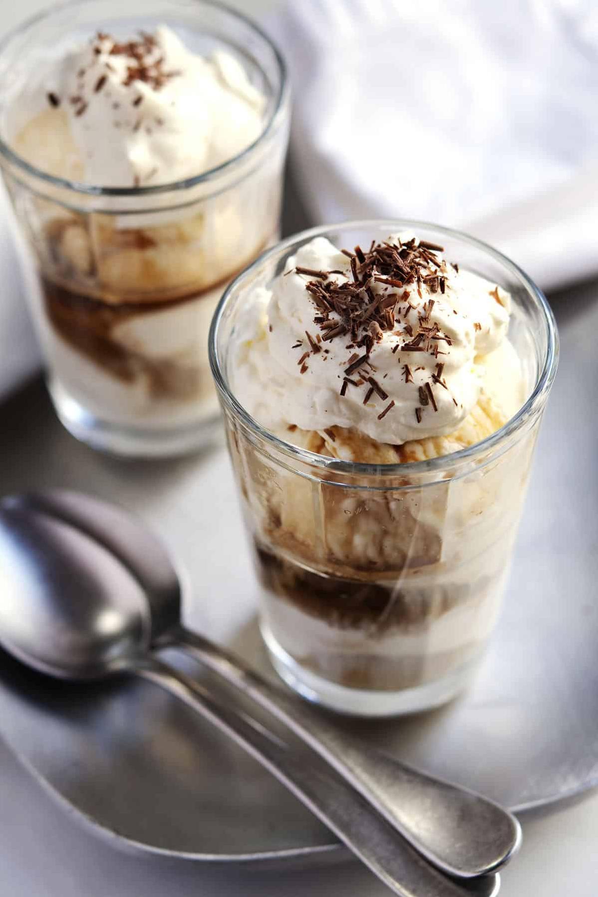 The rich coffee flavor of the espresso pairs perfectly with the sweet vanilla ice cream.