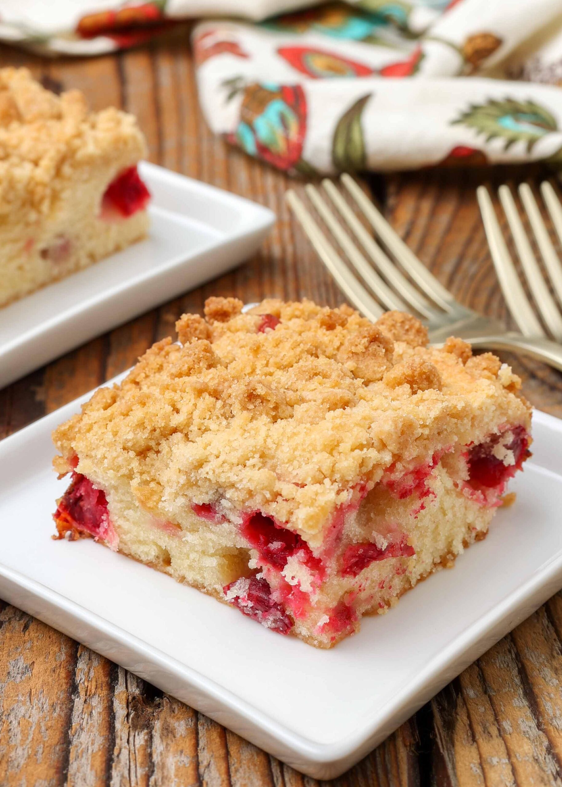  The streusel topping adds a delicious crunch to this cake