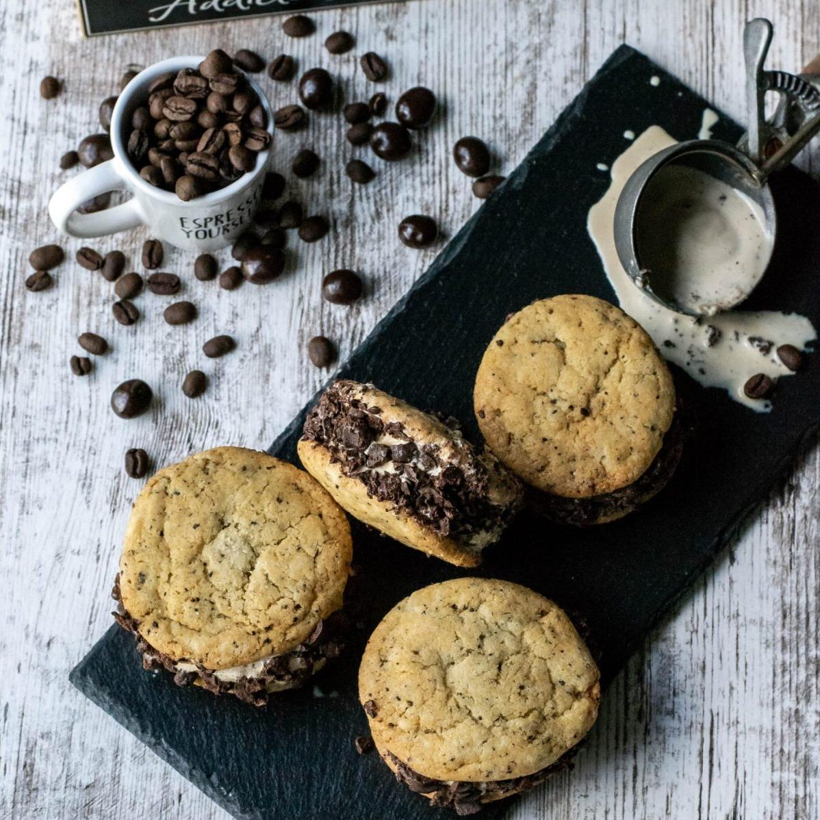  These Espresso Ice Cream Cookie Wrap-Ups are perfect for that hot summer day when you need a caffeine and sugar pick-me-up.