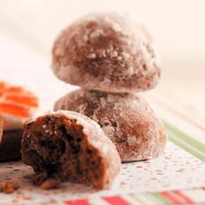  These Mocha Nut Butterball Cookies look like cocoa-dusted gems.