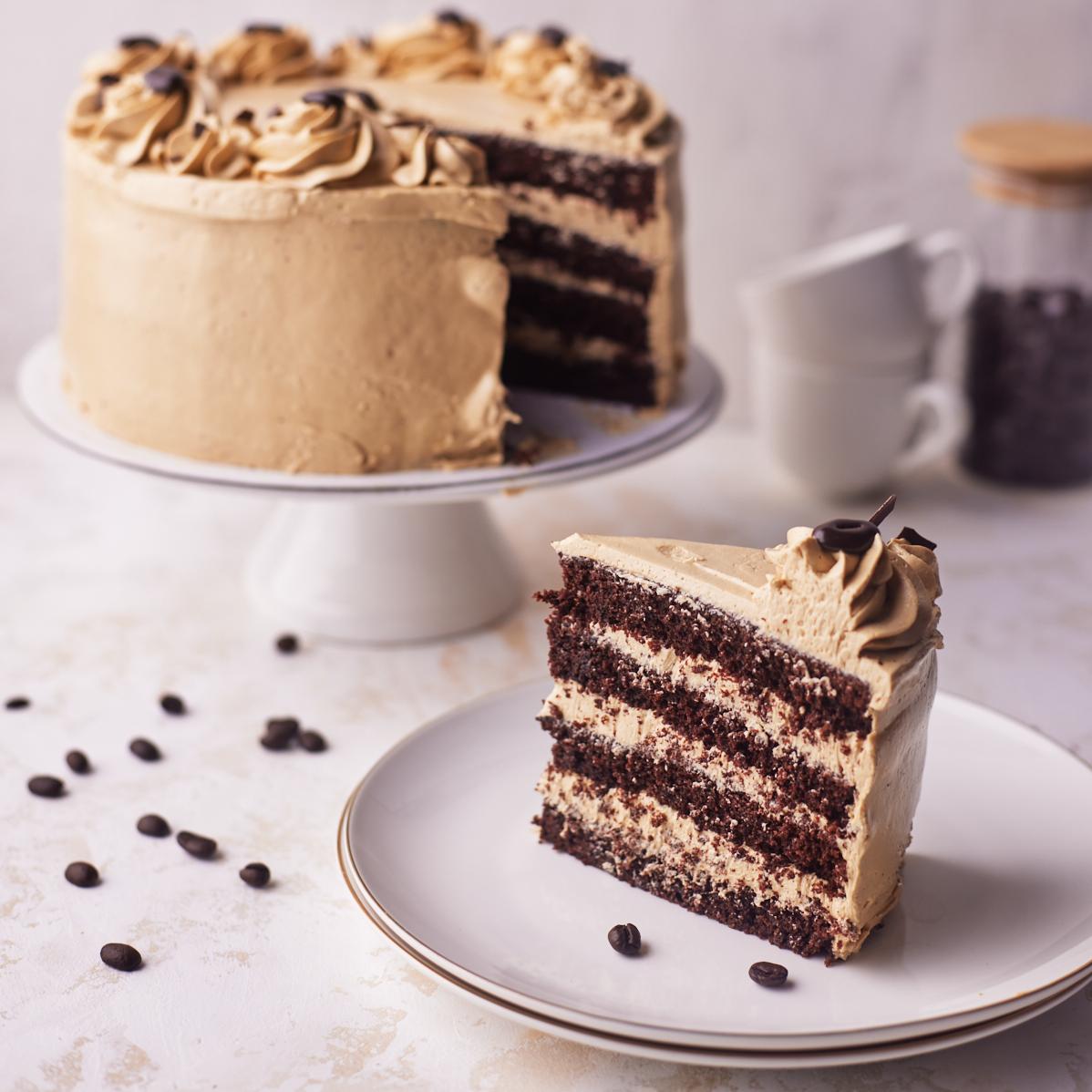  This cake is a coffee lover's paradise