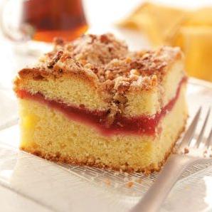  This cake is a delightful twist on traditional coffee cake.
