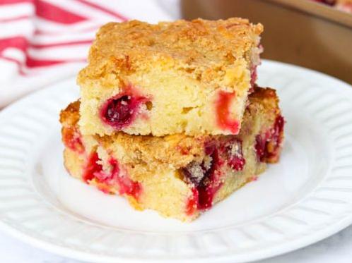  This cranberry coffee cake is the perfect treat for a cozy morning in.