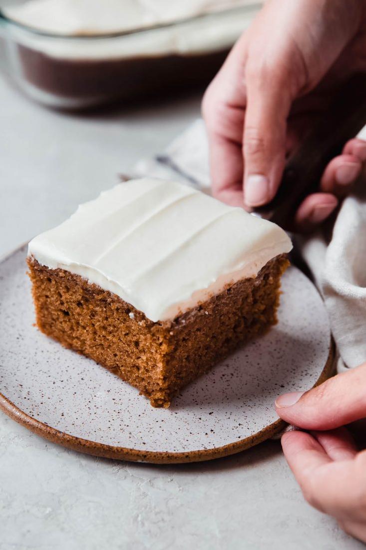 This cream cheese spice cake is the ultimate dessert indulgence.