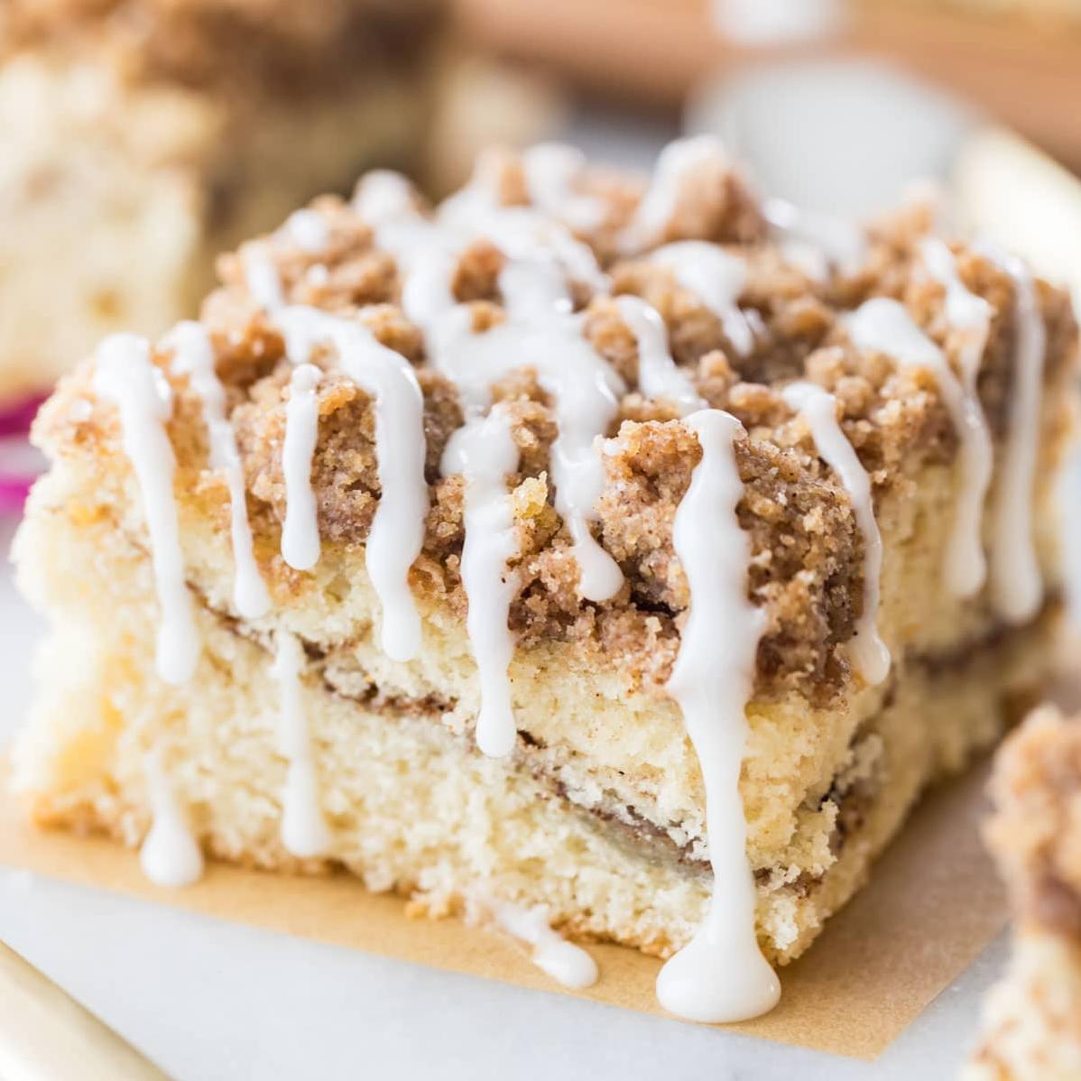  This delicious coffee cake will make your taste buds dance with joy.