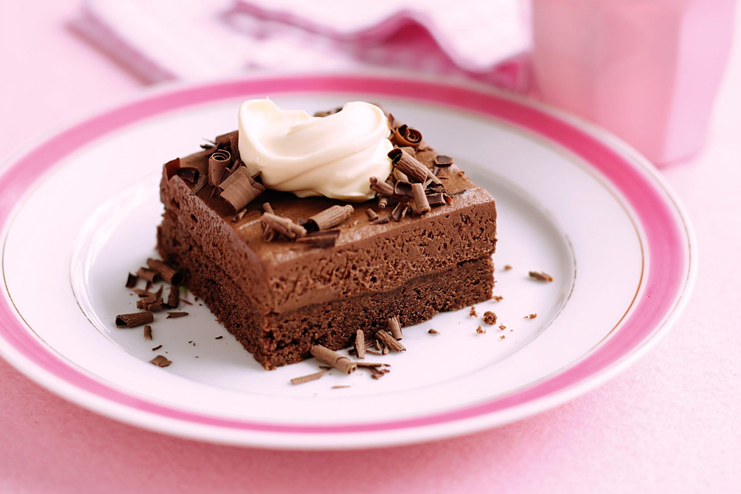  This slice is the ultimate dessert for all the mocha lovers out there.